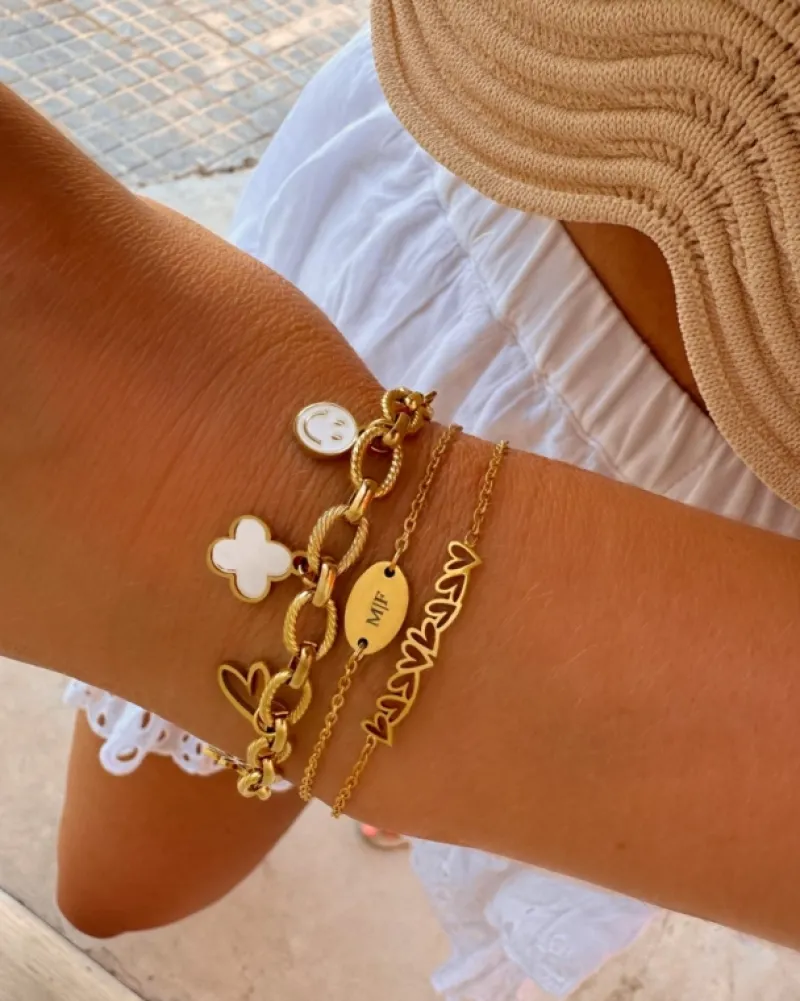 Finaste Bestselling charm bracelet goldplated Fashion