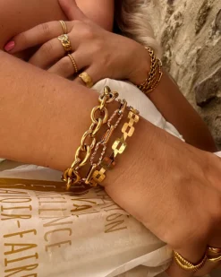 Finaste Big chain link bracelet goldplated Fashion