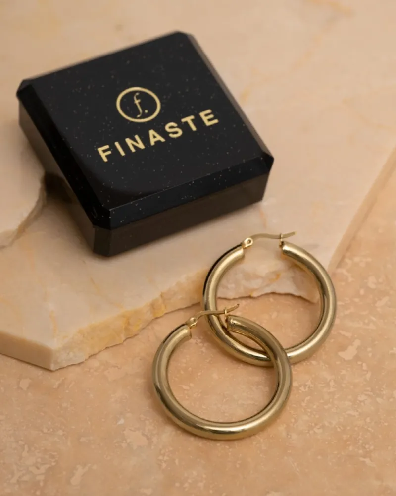 Finaste Big musthave hoops goud kleurig Discount