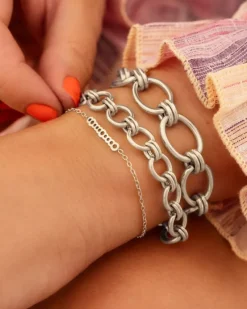 Finaste Big statement bracelet round chains Outlet