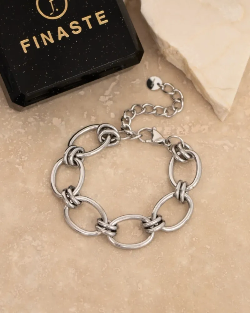 Finaste Big statement bracelet round chains Outlet