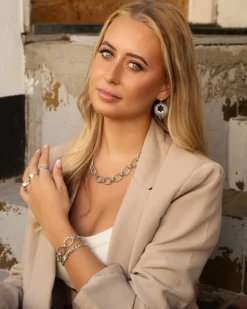 Finaste Big statement necklace round chains Hot