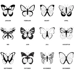 Finaste Birth month butterfly oorbellen Discount