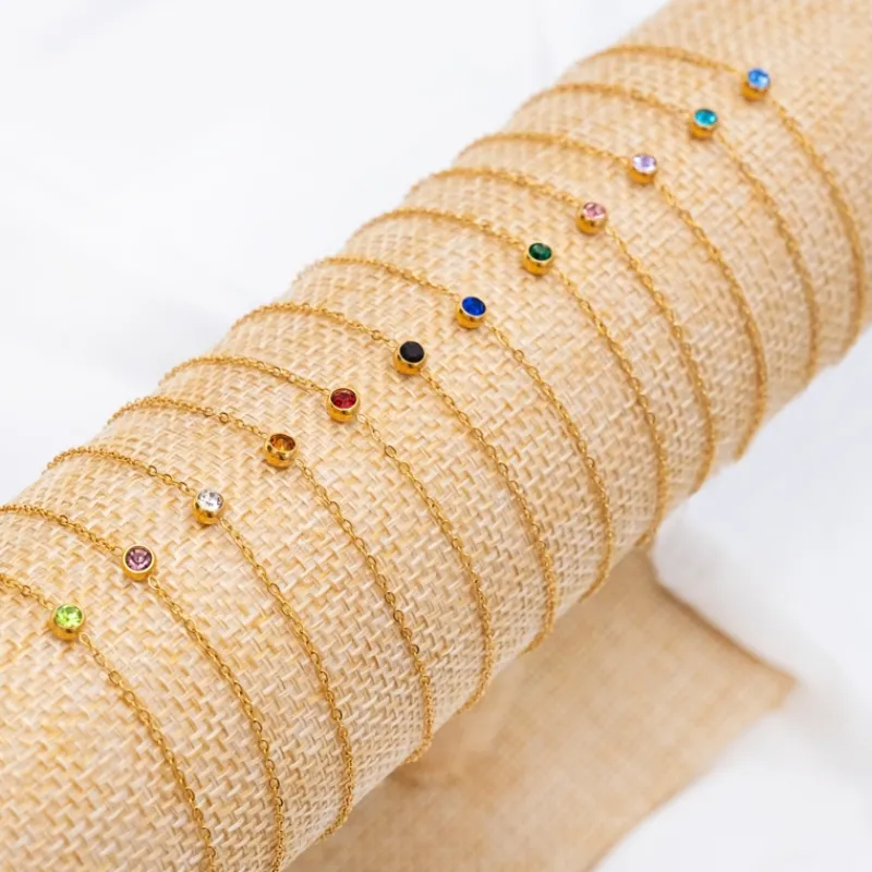 Finaste Birthstone Armband Goudkleurig Fashion