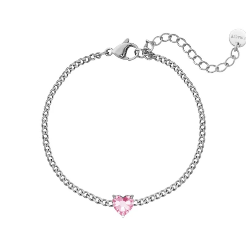 Finaste Birthstone heart armband Discount