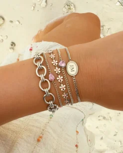 Finaste Birthstone heart armband Discount