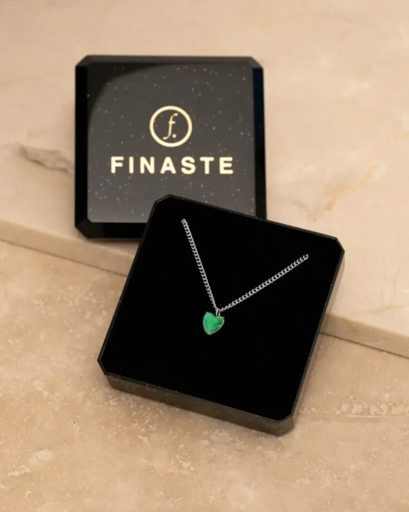 Finaste Birthstone heart ketting Discount