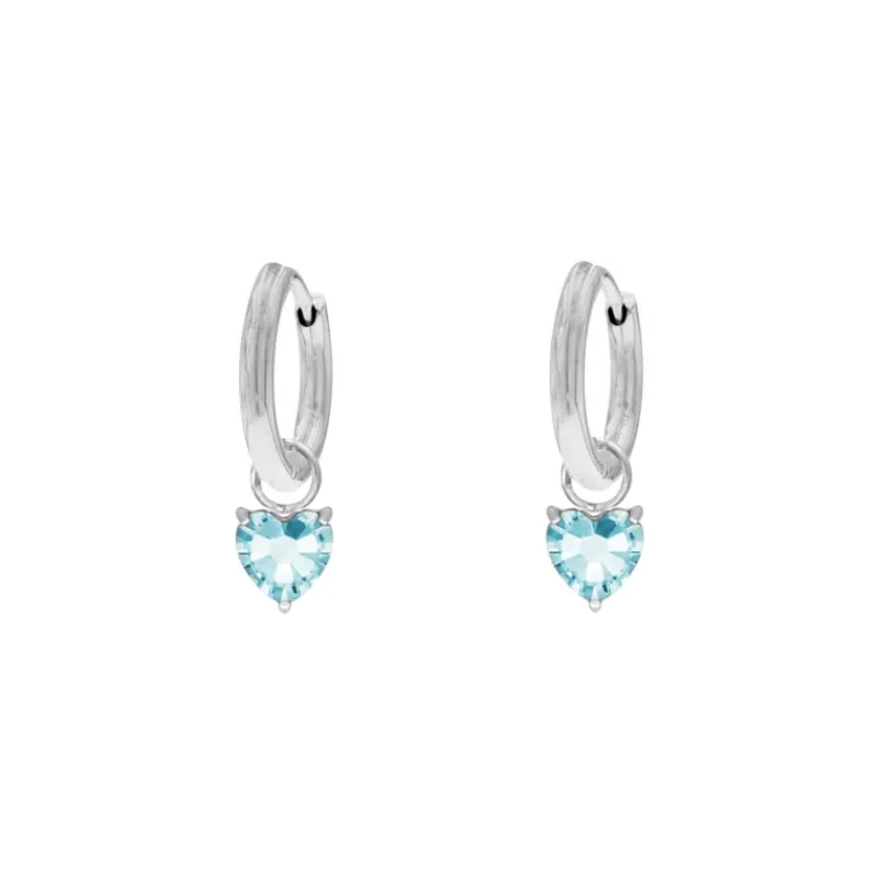 Finaste Birthstone heart oorbellen Discount