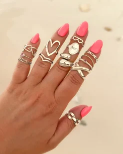 Finaste Birthstone heart ring New