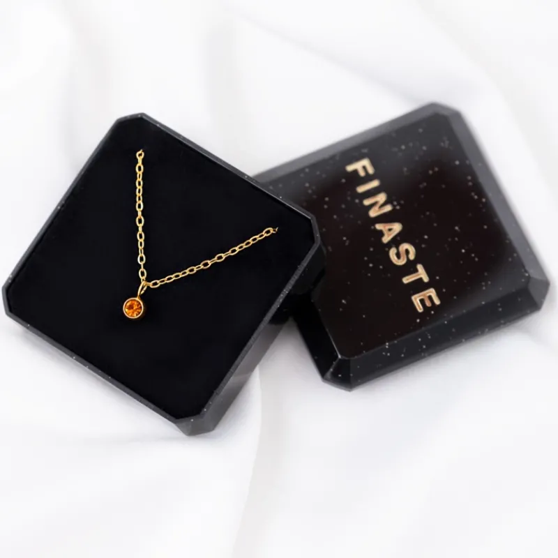 Finaste Birthstone Ketting Goudkleurig Outlet