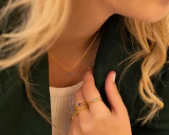 Finaste Birthstone Ketting Goudkleurig Outlet