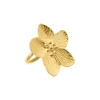 Finaste Bloem ring goudkleurig Sale