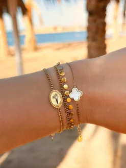 Finaste Boho Armband Little Coins Verguld Sale
