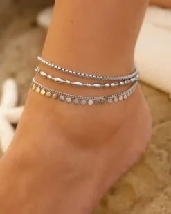 Finaste Boho enkelbandje little coins Best
