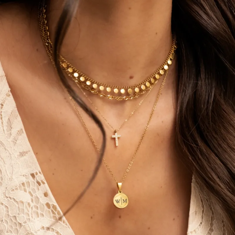 Finaste Boho Ketting Little Coins Verguld Online