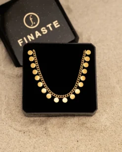 Finaste Boho Ketting Little Coins Verguld Online