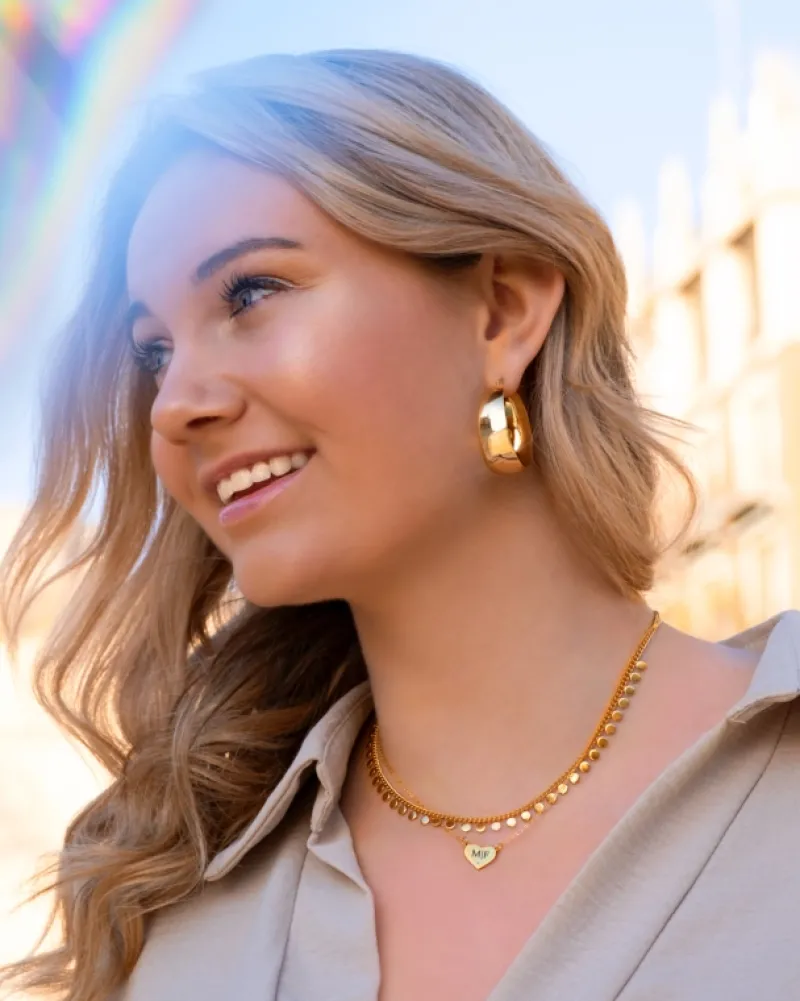 Finaste Boho Ketting Little Coins Verguld Online