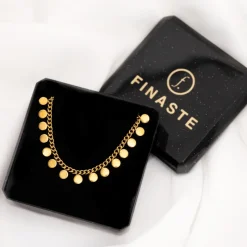 Finaste Boho Ketting Little Coins Verguld Online