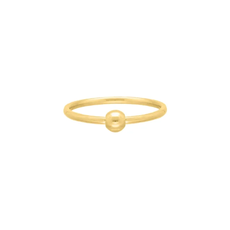 Finaste Bolletje ring goudkleurig Fashion