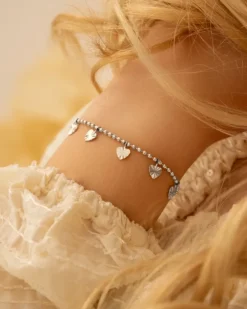 Finaste Bolletjes armband met hartjes Hot