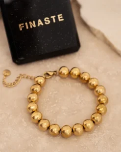 Finaste Bolletjes armband statement goudkleurig New