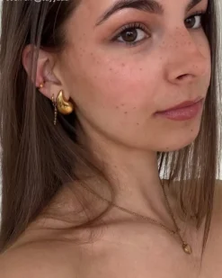 Finaste Bolletjes ear cuff goud kleurig Hot