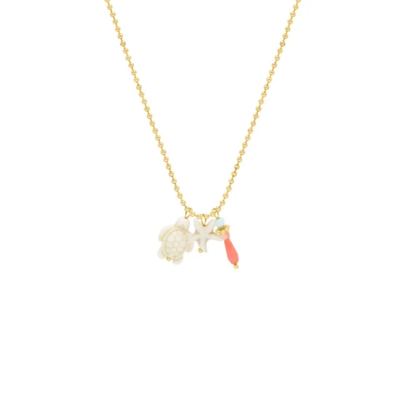 Finaste Bolletjes ketting beach hangers goudkleurig Best