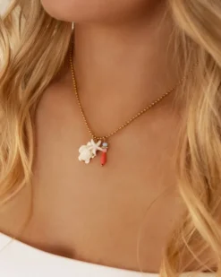 Finaste Bolletjes ketting beach hangers goudkleurig Best