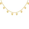 Finaste Bolletjes ketting met hartjes goudkleurig Outlet