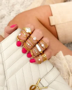 Finaste Bolletjes ring gold plated Online