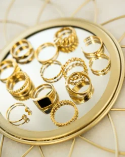 Finaste Bolletjes ring gold plated Online