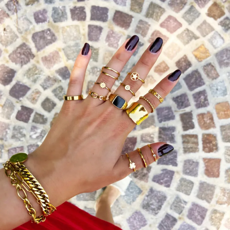 Finaste Bolletjes ring gold plated Online