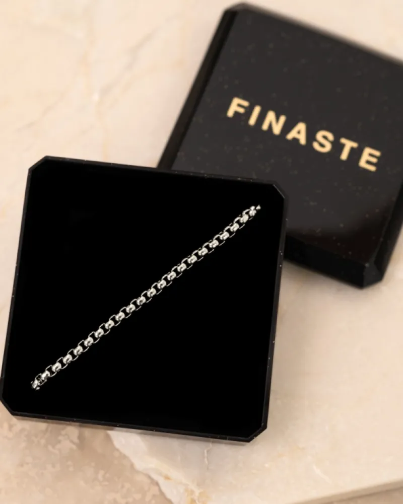 Finaste Box chain enkelbandje New