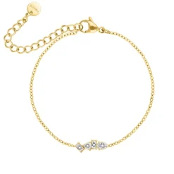 Finaste Bracelet glam stones goldplated Online