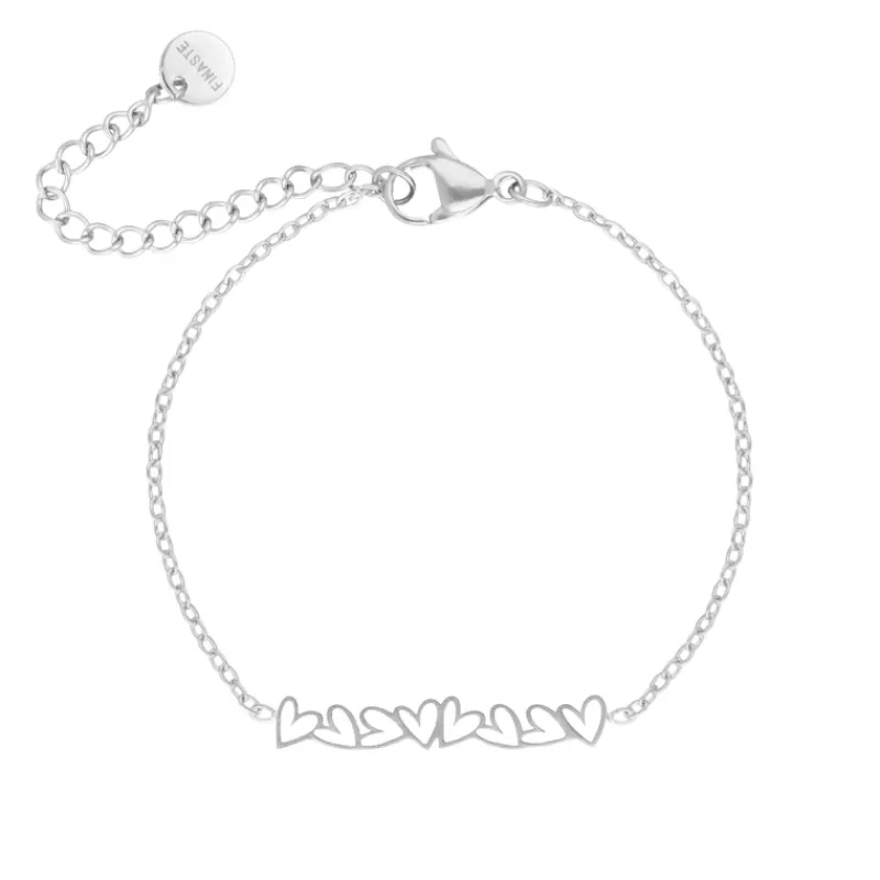Finaste Bracelet open hearts Clearance