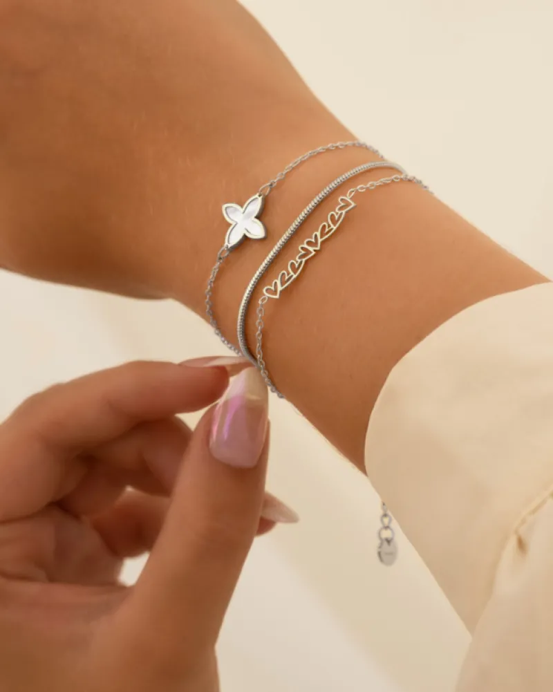 Finaste Bracelet open hearts Clearance