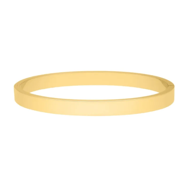 Finaste Brede Bangle Goud Kleurig Outlet