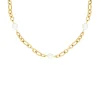 Finaste Chain and pearl necklace goudkleurig Clearance