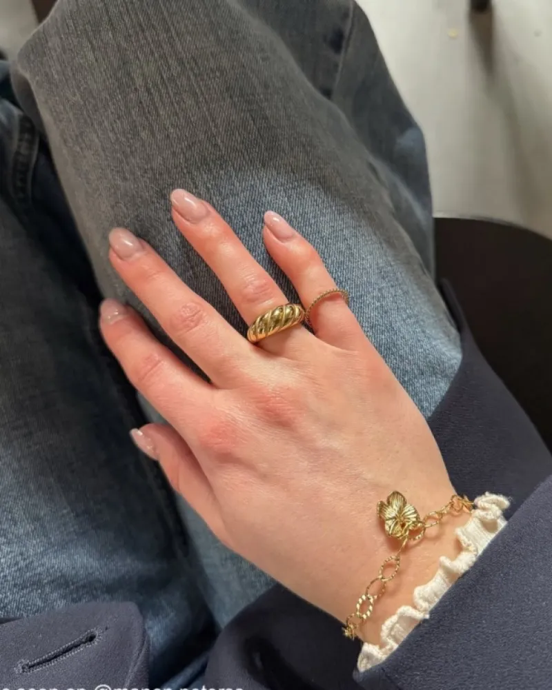 Finaste Chain armband met bloem goudkleurig Outlet
