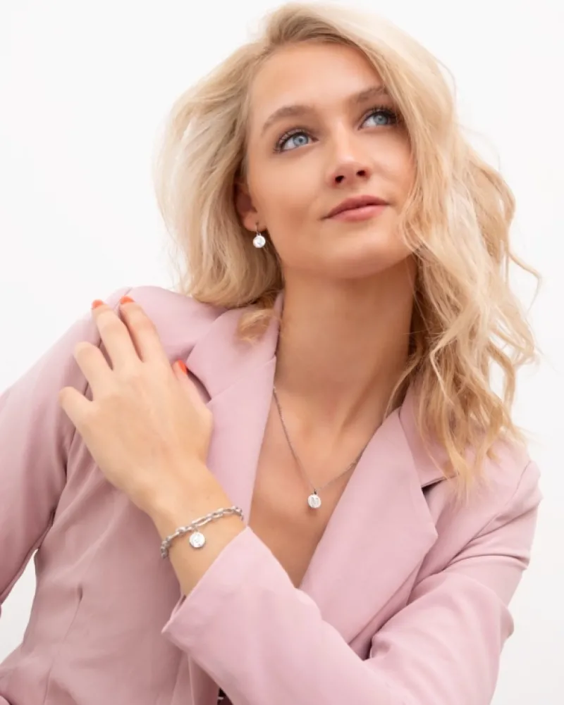 Finaste Chain armband met shiny initial Clearance