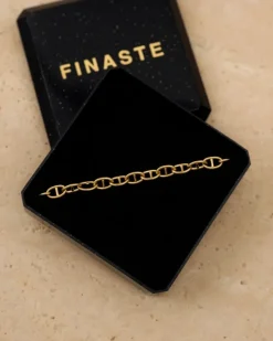 Finaste Chain enkelbandje eyecatcher mini goudkleurig Fashion