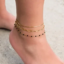 Finaste Chain enkelbandje goud kleurig Best
