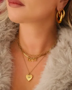 Finaste Chain necklace eyecatcher mini goudkleurig New