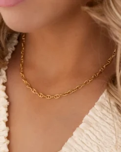 Finaste Chain necklace eyecatcher mini goudkleurig New