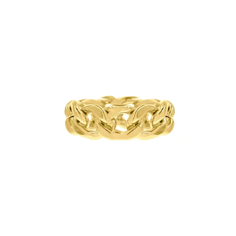 Finaste Chain ring goud kleurig Outlet