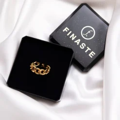 Finaste Chain ring goud kleurig Outlet