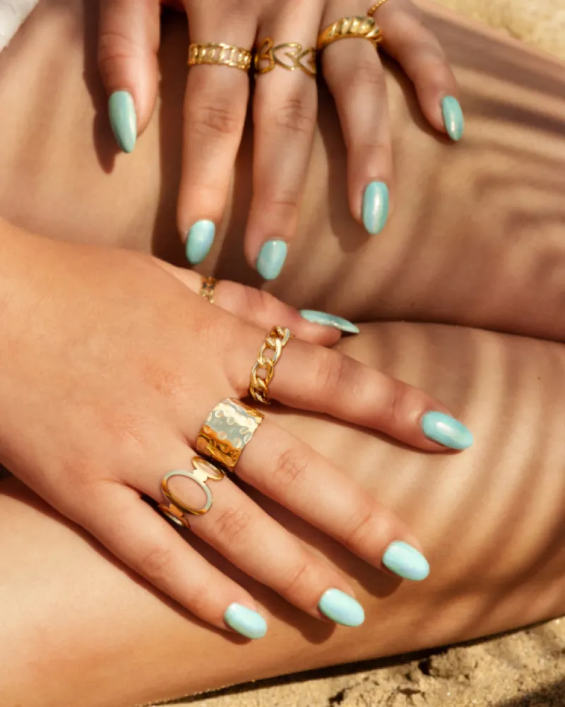 Finaste Chain ring goud kleurig Outlet