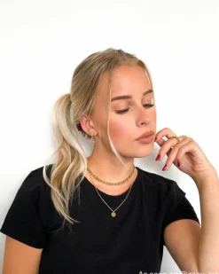 Finaste Chain ring goud kleurig Outlet