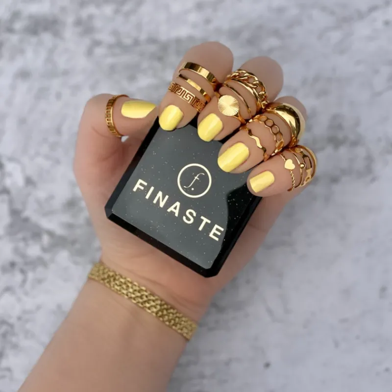 Finaste Chain ring goud kleurig Outlet