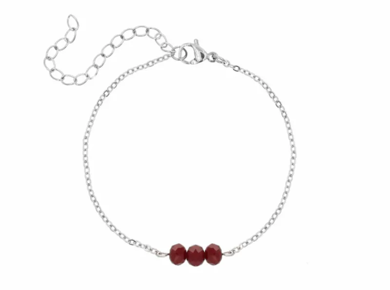 Finaste Charming armband bordeaux Sale